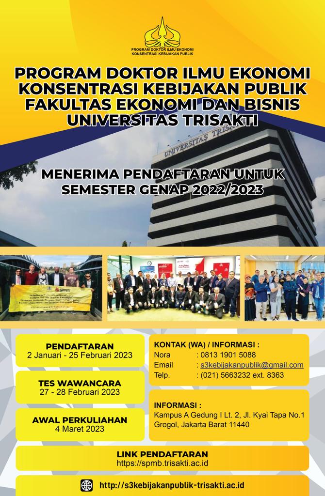 Pengumuman Pendaftaran - Public Policy